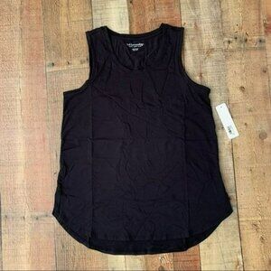 Soft surroundings petite Isabel puma tank top in black - S